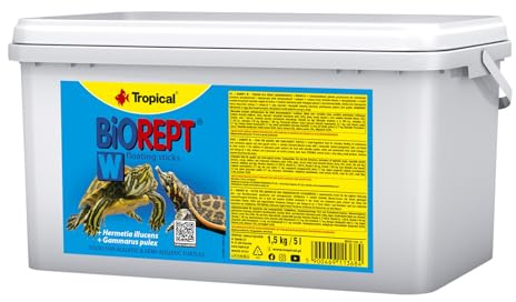 BIOREPT W. 5L / 1.5kg - Aliment pour Tortues d'eau Complet en Sticks