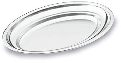 Lacor 62845 - Fuente Oval Acero Inoxidable 45cm - Hogar y Hostelería
