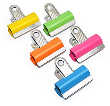 Rapesco RCB30COL 30 mm Letter Clips, Assorted Colours, Pack of 10