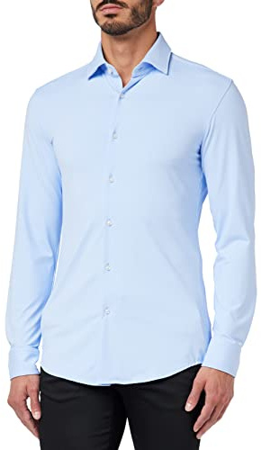 HUGO C-jenno, Camicia Uomo, Light/Pastel Blue459, 42