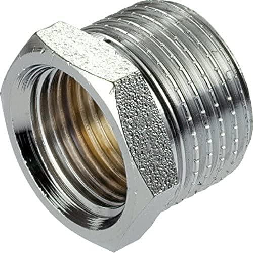 3/4 x 1/2 Male x Female Reduction Nipple Union Fittings Chrome Plated Brass