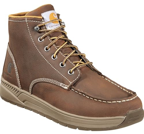 Carhartt Men's CMX4023 Lightweight Wedge Moc Toe Chukka, Brown, 12 MUS