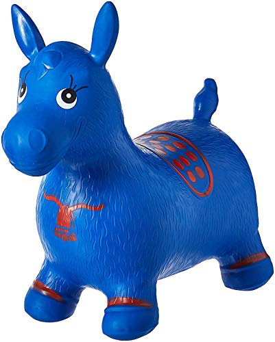 AppleRound Inflatable Ride-on Bouncy Animal Hopper – Horse, Cow or Unicorn – Kids Space Hopper Bouncer with Hand Pump – Jumping Toy for Indoor/Outdoor Play