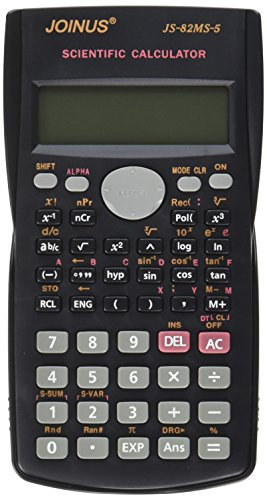 Scientific Calculator 240 Calculations Function, 12 Digits, Double Display, Business Office School Pocket Calculator, Black Color (JS-82MS-5)