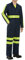 Red Kap Herren Enhanced Visibility Action Back Coverall Arbeits-Overalls, Marineblau mit gelb/grünem Besatz für Sichtbarkeit, 58