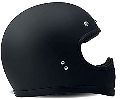 DMD 1FFS10000MB04 Racer Motorradhelm, Mattschwarz, L