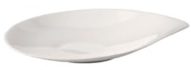 Villeroy & Boch Flow - Plato para taza, 21 x 18 cm, porcelana premium, color blanco