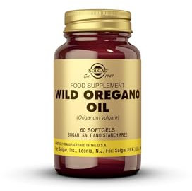 Solgar Wild Oregano Oil - Natural Oregano Leaves - Premium Quality - Easy Absorbable - 60 Softgels