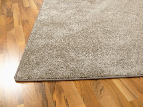 Hochflor Velours Teppich Triumph Taupe in 24 Größen