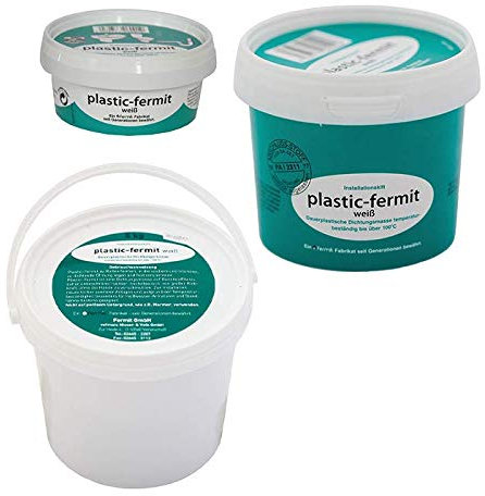 Fermit Dichtungsmittel PLASTIK-FERMIT weiß 5000 g Eimer
