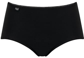 Sloggi Femme 24/7 Cotton Midi C3p Bikini, Noir (Black 04), 52 EU