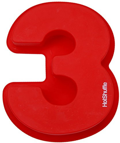 Large Silicone Number Cake Tin Mould Baking Birthday Anniversary 3