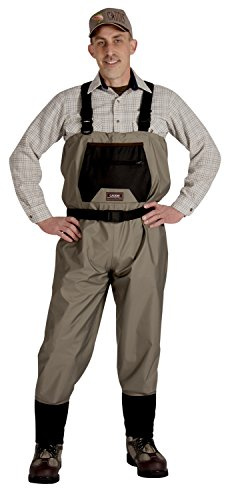 CADDIS Wading Systems CA9901W-M Men's Breathable Stockingfoot Waders - Medium Tan
