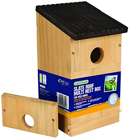 Gardman Nest Bird Box, Brown, 14x14x24 cm, A04381