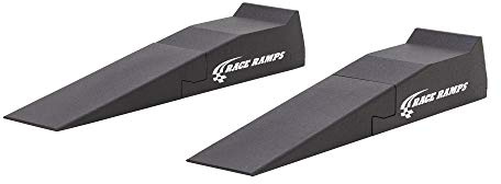Race Ramps 2-Piece 56 Car Service Ramp, Tire Lift for Low Profile Vehicles, Solid High-Density Foam for Non-Skid Loading, Set of 2