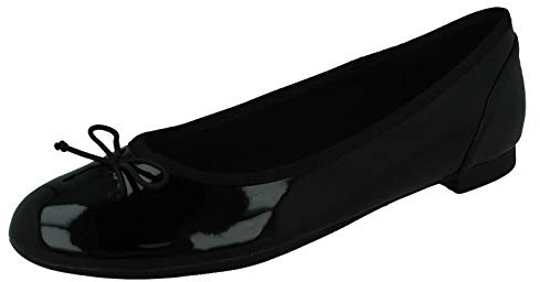 Clarks Couture Bloom, Bailarinas para Mujer Black Pat, 38 EU