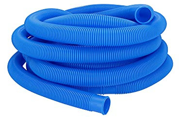 Duraol Tuyau de piscine 38 mm I Longueur 15 m I Tuyau flottant pour aspirateur sol & pour pompe de piscine I Conduite de piscine 38 mm noir I Accessoire haut de gamme