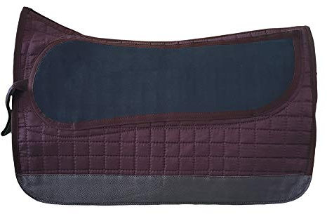 A&M Reitsport Spezielles Sattelpad Luxus Western für baumloser Sattel, Farbe:Braun