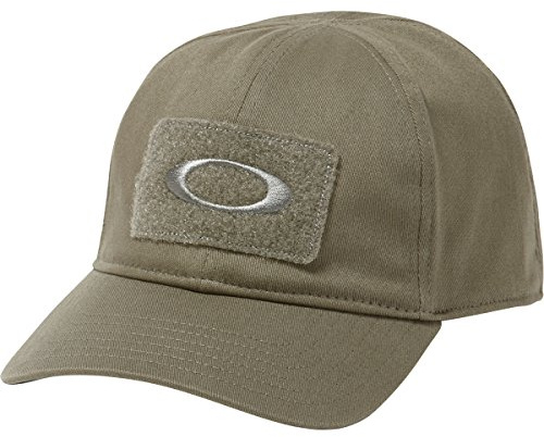 Oakley mens Si Cotton baseball caps, Worn Olive, Small-Medium US