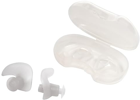 TYR Soft Silicone Ear Plugs for Swimming - Reusable, Moldable Swim Ear Protection for Men, Women, and Swimmers of All Levels - Includes Carry Case