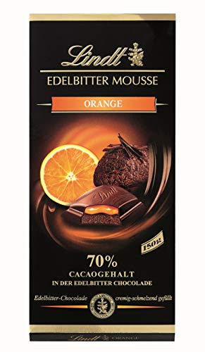 Lindt Mousse Orange, Edelbitter-Chocolade mit Orangen Füllung, 13er Pack (13 x 150 g)