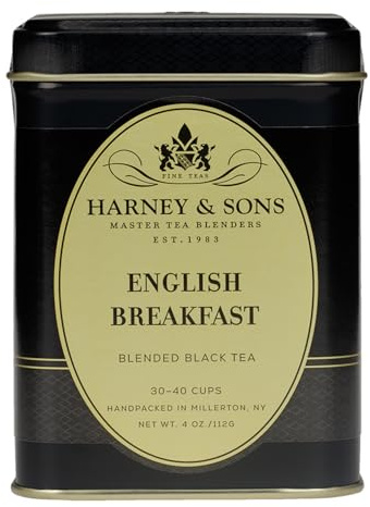Harney & Sons English Breakfast Loose Leaf Tea, 4 Ounce Tin by Harney & Sons