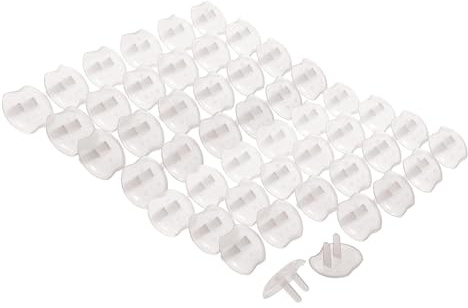 Dreambaby Plastic Baby Safety Outlet Plug Covers - 48 Pack - Outlet Covers Baby Proofing