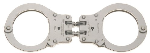 Peerless Handcuff Company, Hinged Handcuff, Model 801N, Hinged Handcuff - Nickel Finish