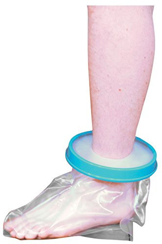 Aidapt Adult Reusable Waterproof Protector for Feet to Keep Casts, Bandages and Dressings Dry on Feet, Ankles and Toes When Showering and Bathing.