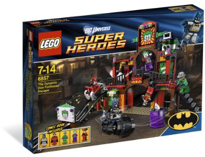 LEGO 6857 SUPER HEROES The Dynamic Duo Funhouse Escape (Batman, Robin, Joker, Riddler, Harley Quinn)