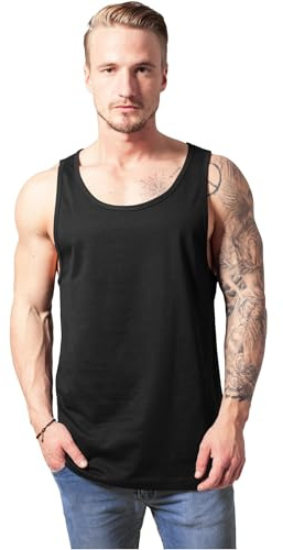 Urban Classics Jersey Big Tank Hombre Top Tirante Ancho Negro Regular
