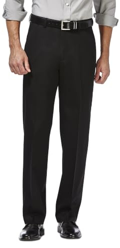 Haggar Men's Premium No Iron Khaki Classic Fit Flat Front Casual Pant (Regular and Big & Tall Sizes)