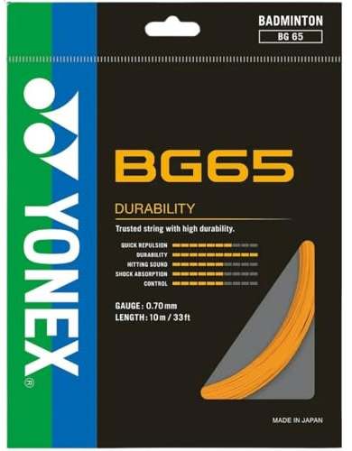 Yonex BG 65 Badminton String - Orange