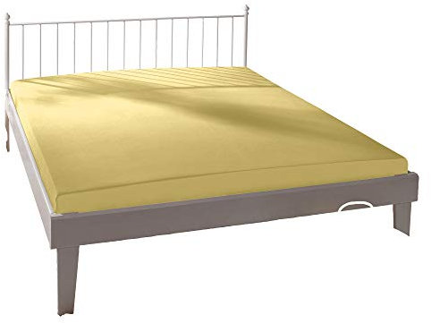 Bella-Donna Bella-Donna Jersey Spannbettlaken, hellgelb, 180 cm x 200 cm