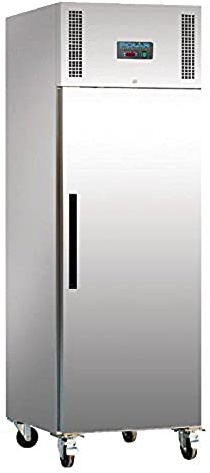 Polar Refrigeration G-Series 600W Upright Freezer 600 Litre, Stainless Steel, -20°C to -10°C, 2000(H) x680(W) x815(D) mm, Energy Rating D, 3 Shelves, Usable Capacity: 376 Ltr, R290 | G593