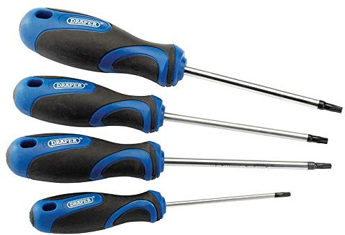 Draper 36851 Tournevis Torx avec manche à grip souple Lot de 4