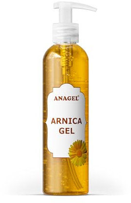 Gel Anagel Arnica avec pompe doseuse - Soulage les hématomes, les inflammations, ainsi que les douleurs musculaires et articulaires grâce à ses propriétés naturelles (250 ml)