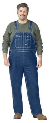 Liberty Big Smith Men's Stonewashed Bib Overall, 34x32