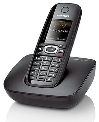 Siemens Gigaset C590 Schnurlostelefon (Farb-Display, Komfort-Freisprechen) schwarz