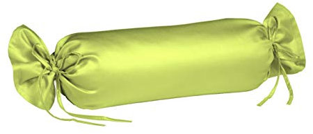 fleuresse Colours Uni-Mako-Satin-Nackenrolle 40 x 15, 100% Baumwolle