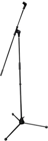 Pyle Foldable Tripod Microphone Stand, Height Adjustable 95–165cm with Telescoping Boom Arm Up to 71cm, Micro Mount for Studio, Music, Performance, Recording, Universal Mic Stand Floor Type