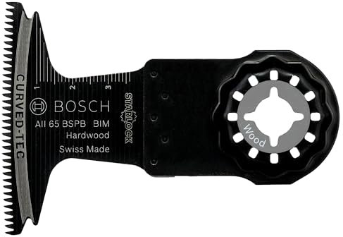 Bosch Professional Starlock - Hoja de sierra de inmersión para madera dura, BIM AII 65 BSPB, 40 x 65 mm