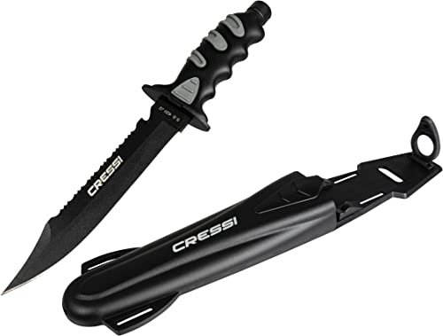 Cressi Giant Cuchillo, Adultos Unisex, Negro, 31 cm