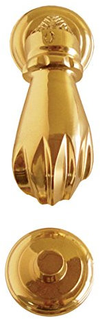 Imex El Zorro B-76051 Heurtoir en forme de main lisse, en laiton brillant, 60 x 140 mm