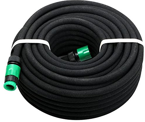 Yaheetech Tuyau Arrosage Extensible de Jardin 30M Tuyau Micro-poreux Flexible Irrigation Goutte à Goutte Diamètre Intérieur 1.2cm PE