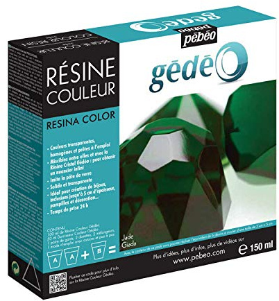 Pébéo Gédéo Kit Farbharz 150 ML-Grüne Epoxidharzfarbe, Glas, Neutral