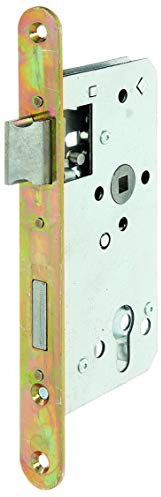 Alberts 215231 Einsteckschloss | speziell für Rahmentore - mit oder ohne Schließblech | verzinkt | Dornmaß 55 mm