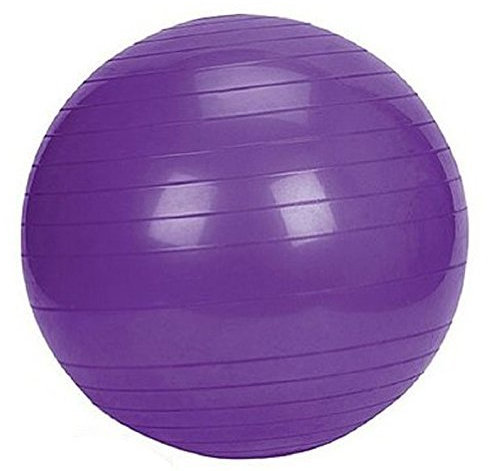 Ball Gymnastikball Sitzball Fitnessball Farben Größen wählbar Gummiball (lila, 55 cm)