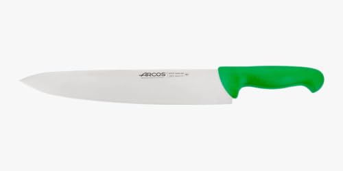 Arcos 292321 serien 2900-kock knivblad nitrum 300 mm (11,81 tum) -handtag polypropylengrön färg, rostfritt stål och plast