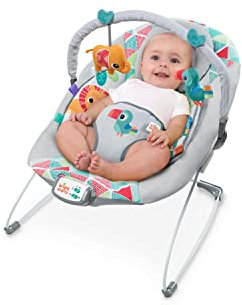 right Starts Seggiolino Vibrante Rilassante per Neonati - Taggies, Musica, Barra Giocattoli Rimovibile, 0-6 Mesi Fino a 9 kg (Toucan Tango)